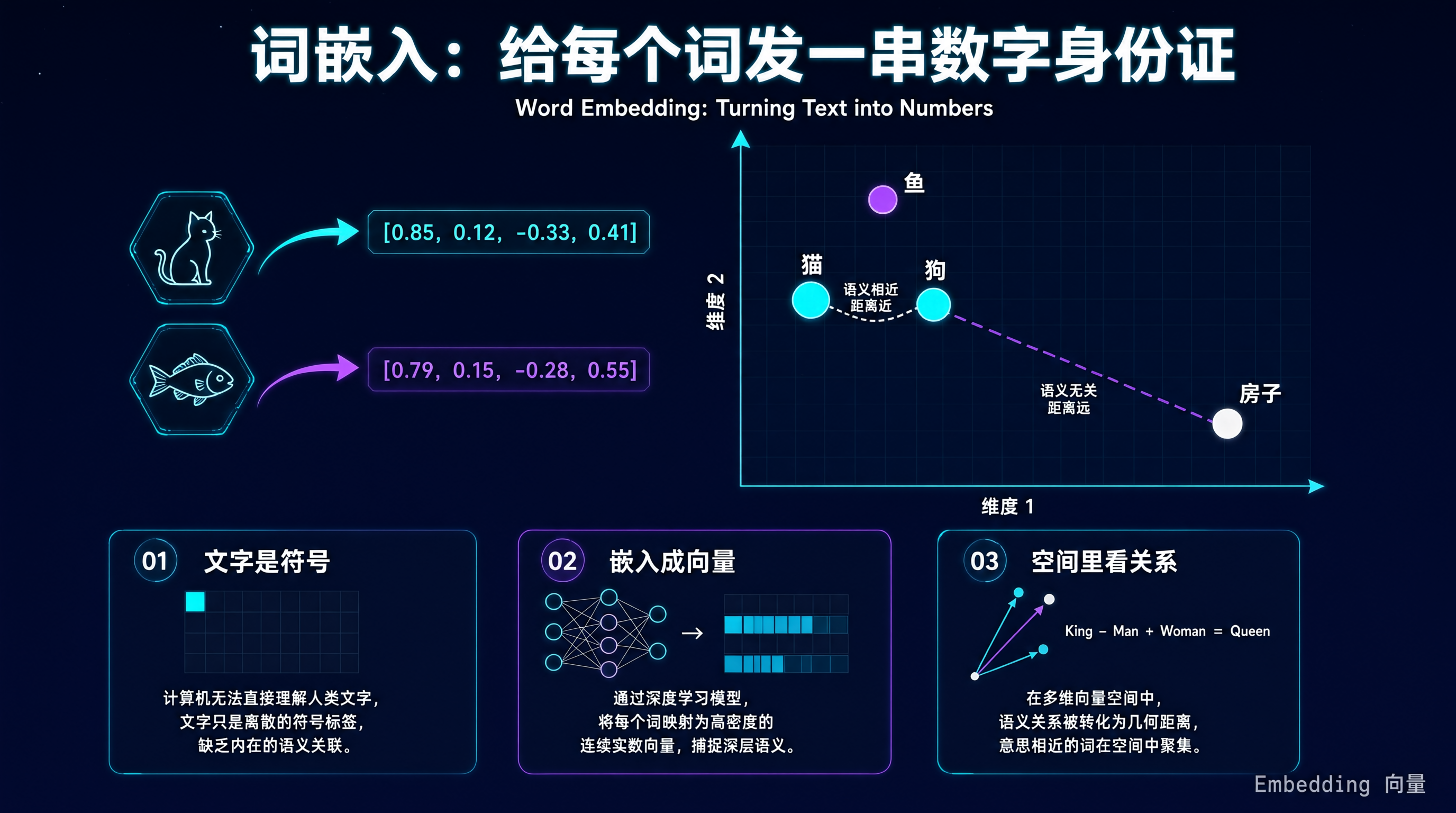 词嵌入信息图