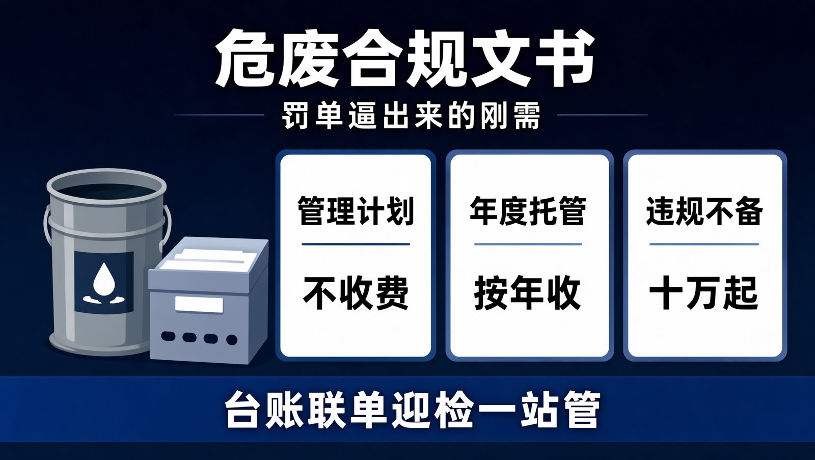 危废合规文书的服务内容与年费结构