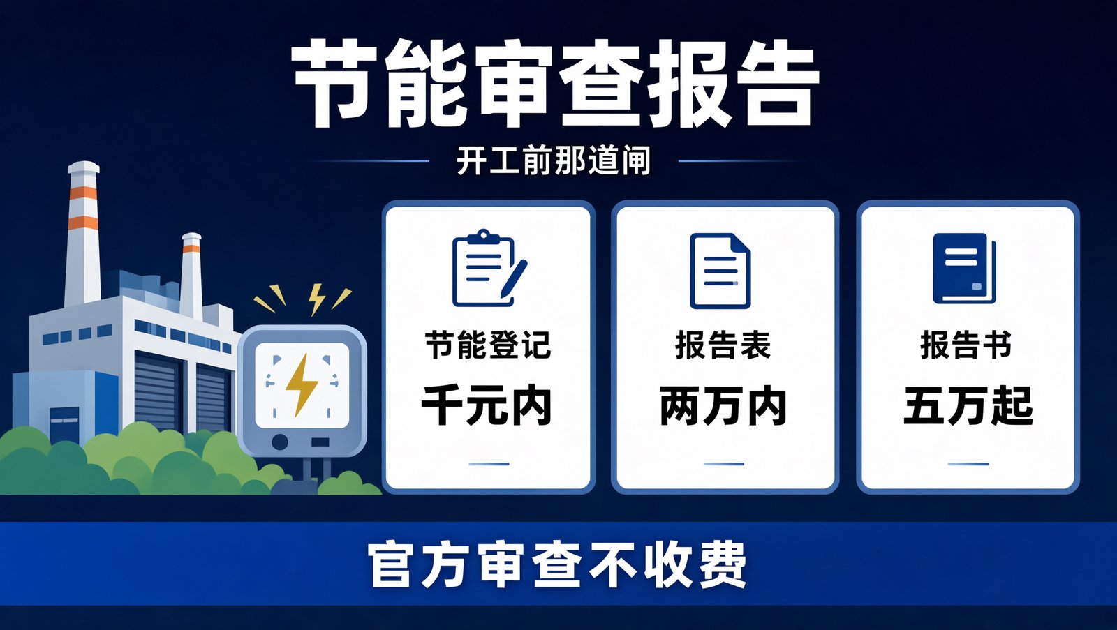 节能审查报告的三档文件与费用结构
