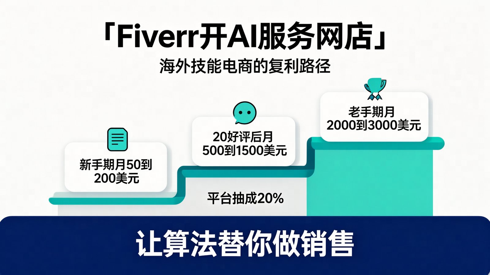 Fiverr 开 AI 服务网店:新手期到老手的三级阶梯