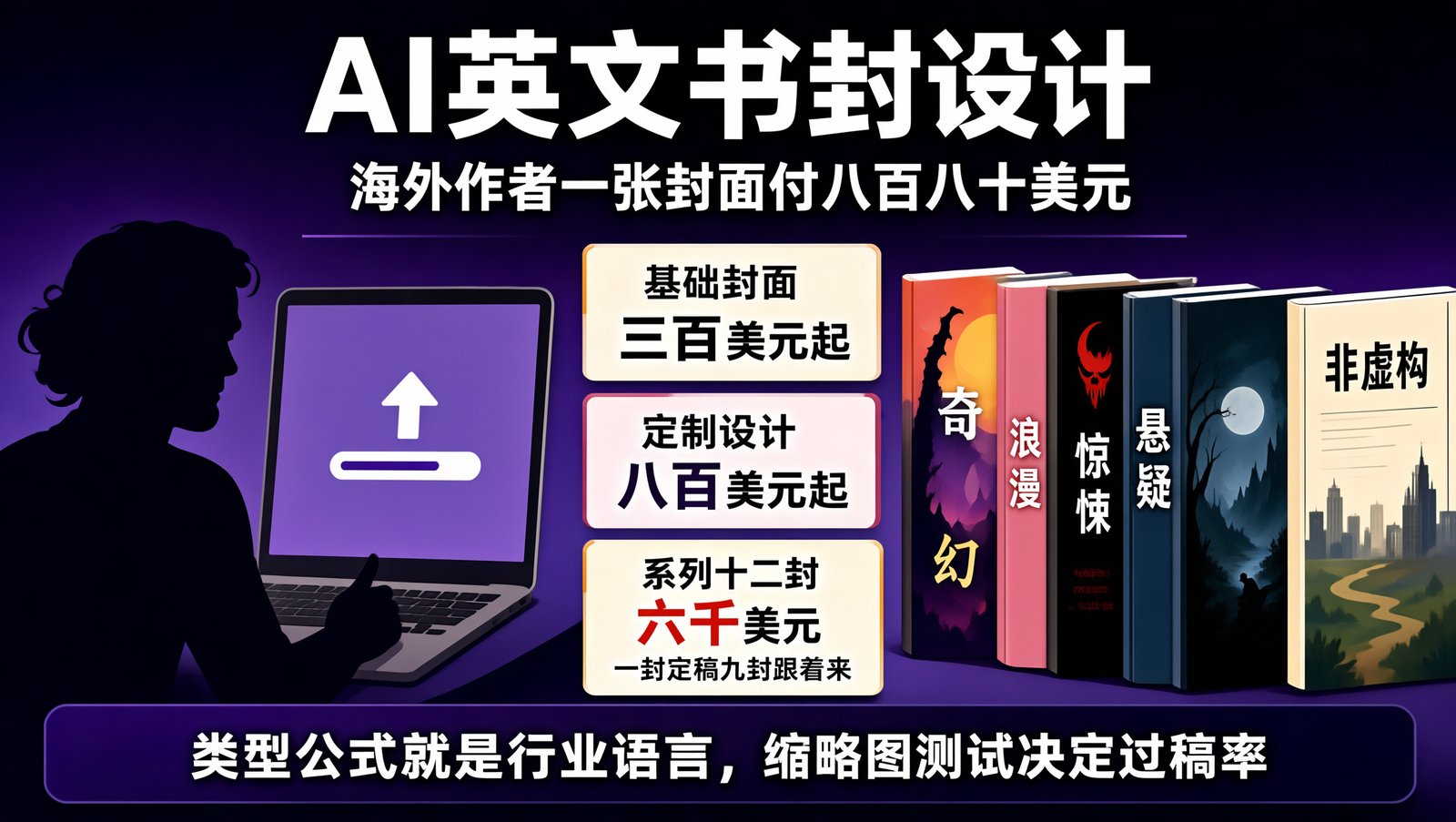 AI 书封设计的三层市场
