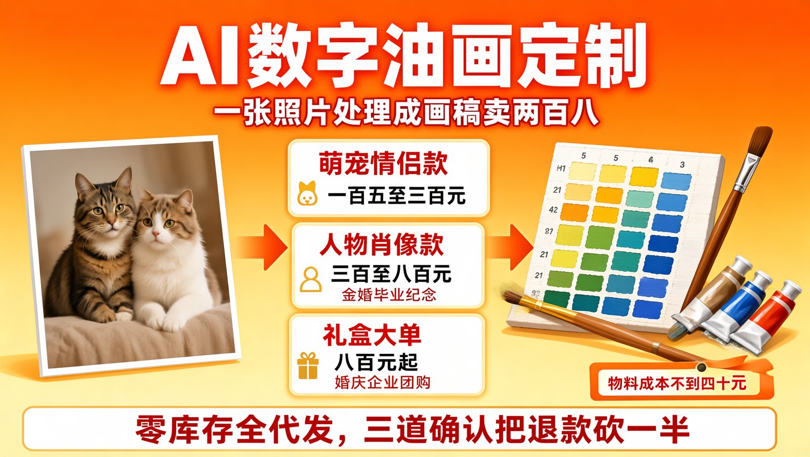 数字油画来图定制的账本