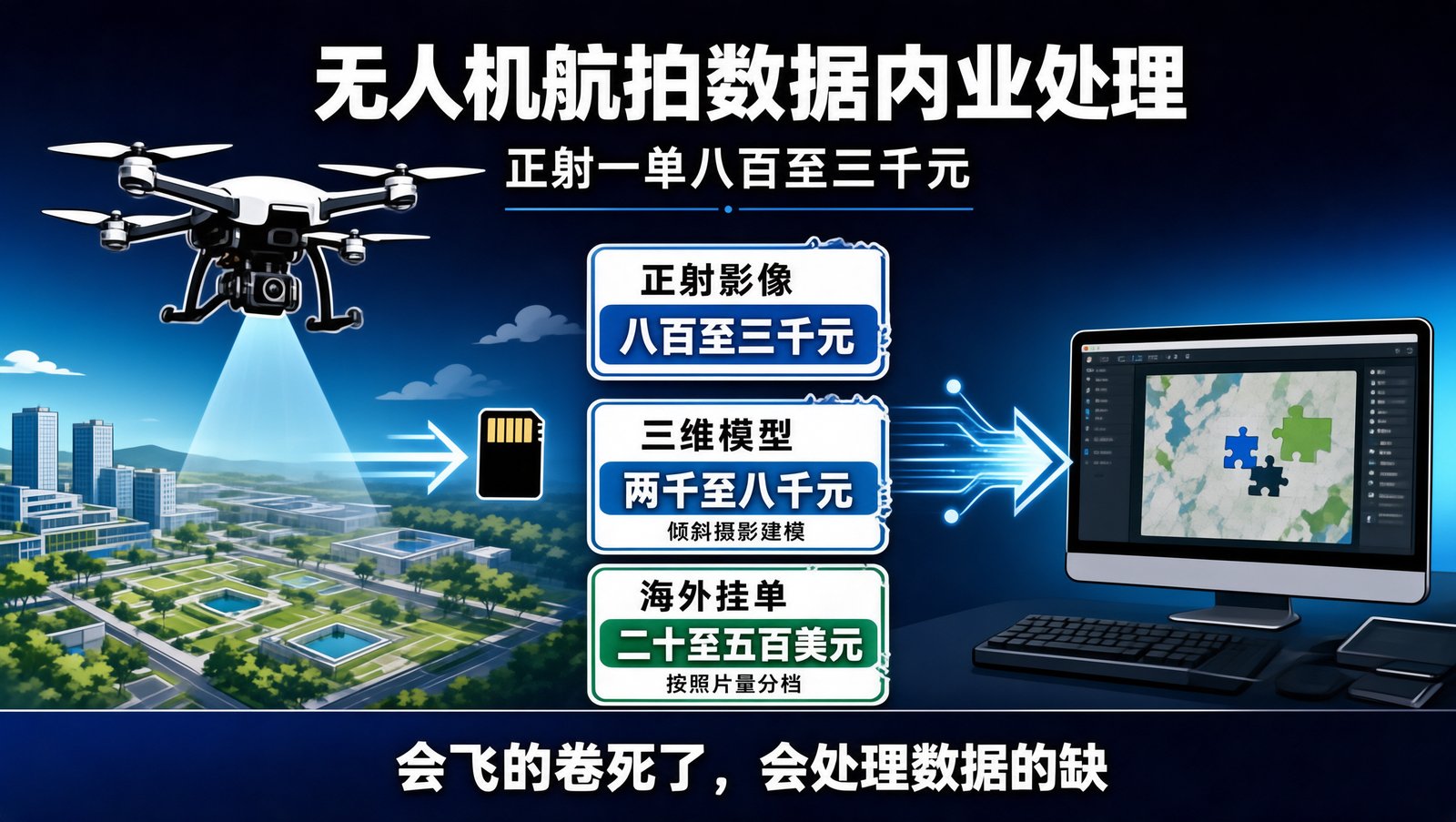 航拍数据内业处理的四层价格