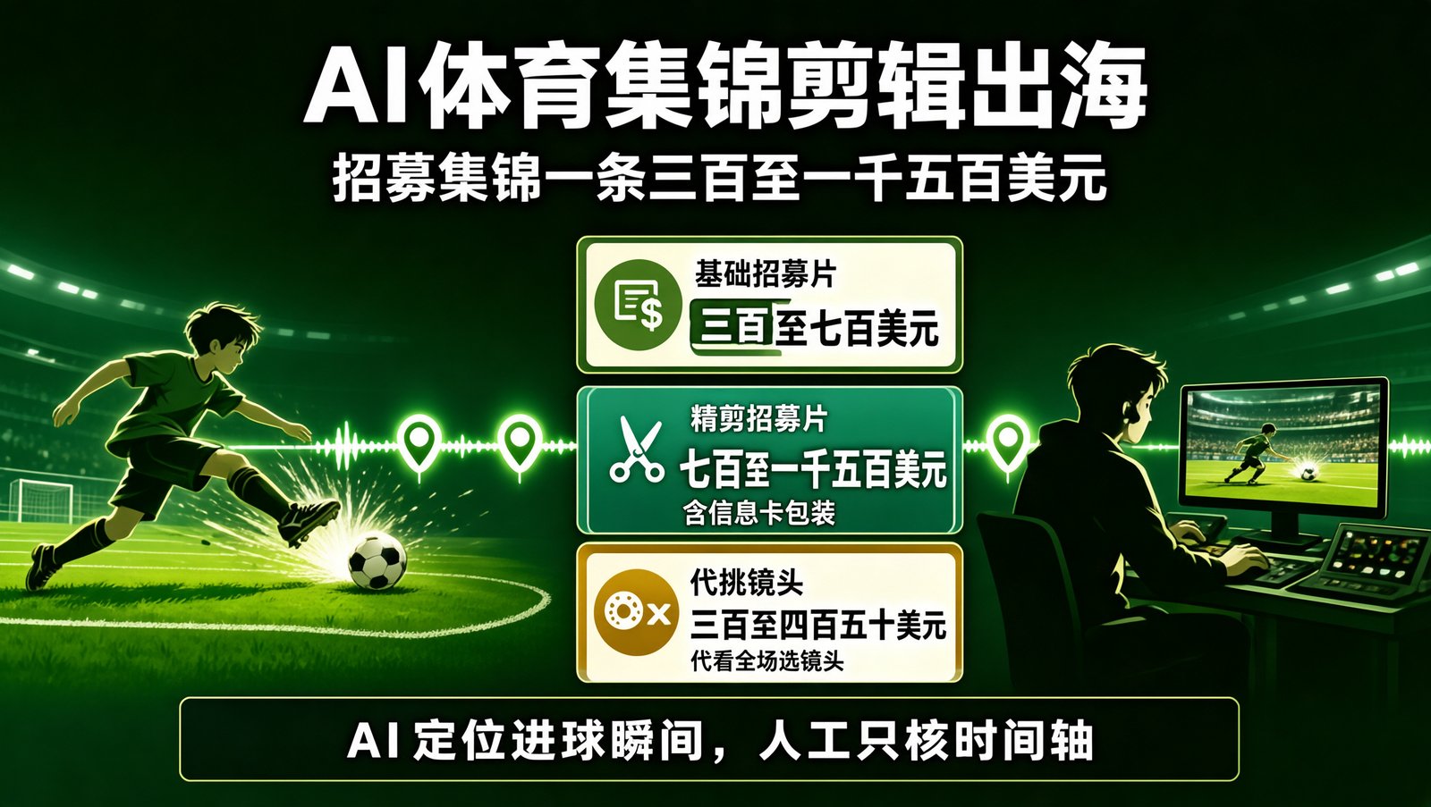 体育集锦剪辑的三档价格