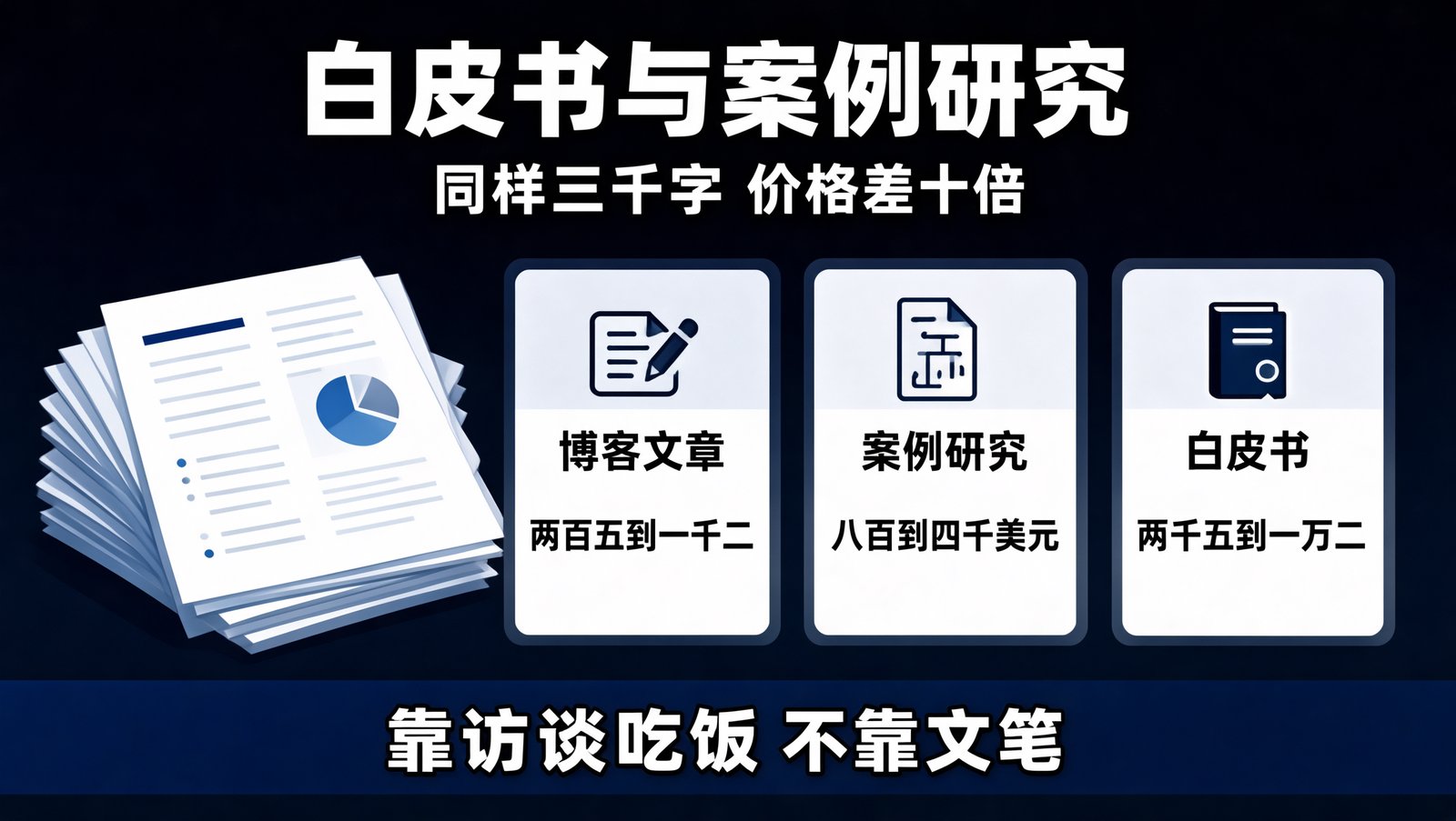 B2B白皮书与案例研究代写的报价分层与工作流程