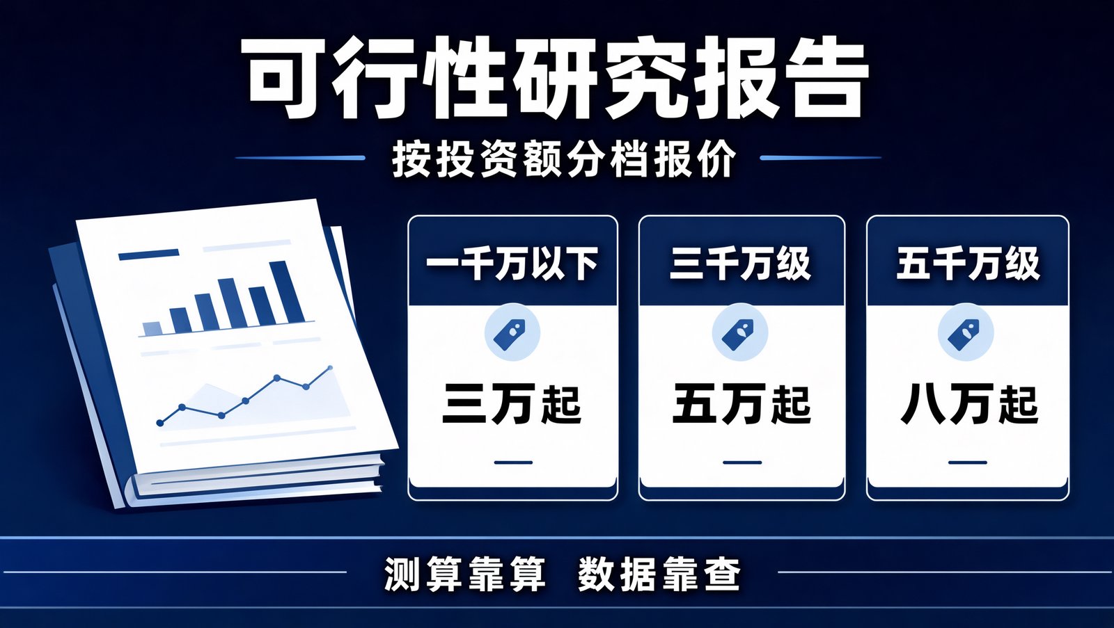 可行性研究报告代写按投资额分档的报价结构与报告章节构成