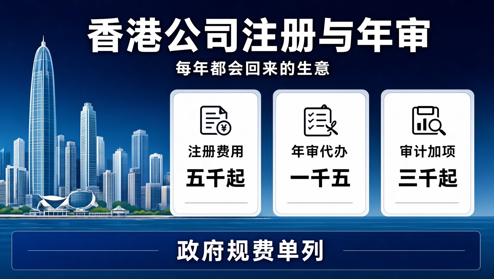 香港公司注册与年审的费用构成与三件必办事项