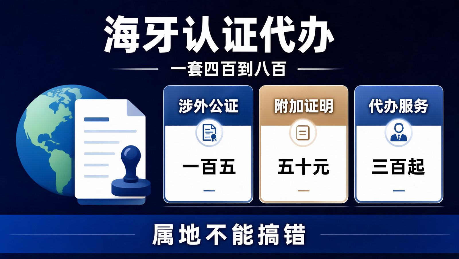海牙认证与涉外公证的费用构成与办理流程