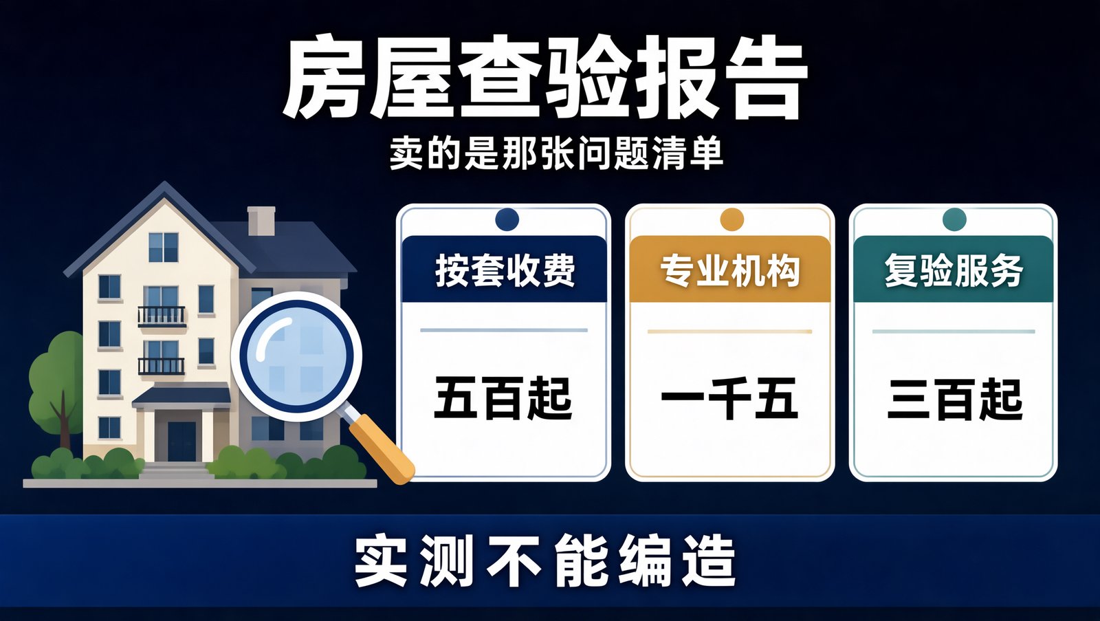 验房服务收费分档与报告的核心价值