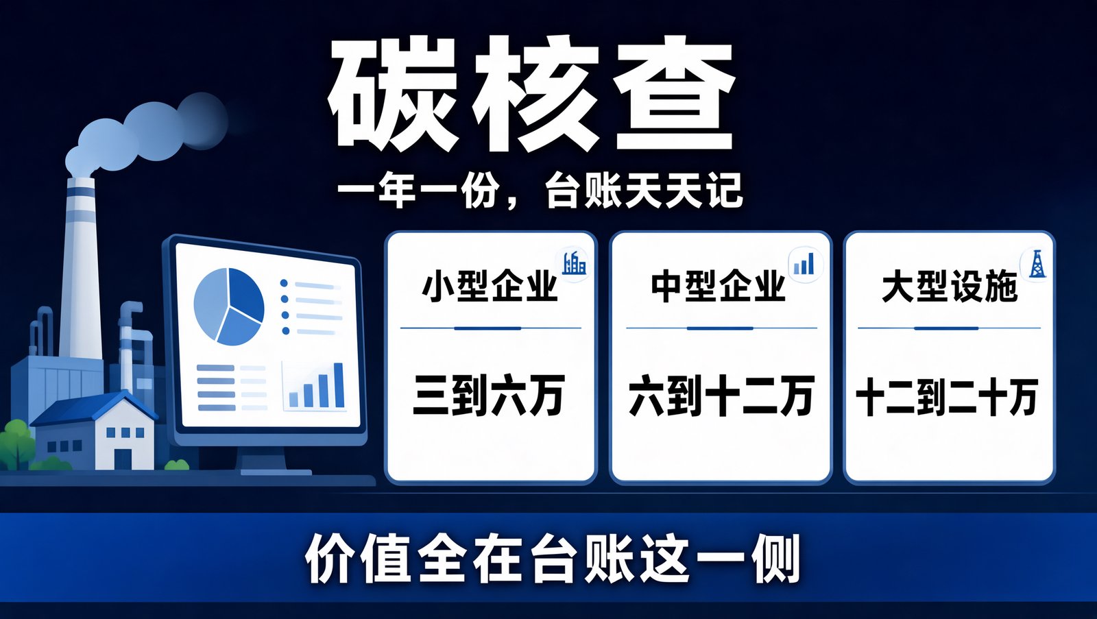 碳核查的费用构成与年度复购结构